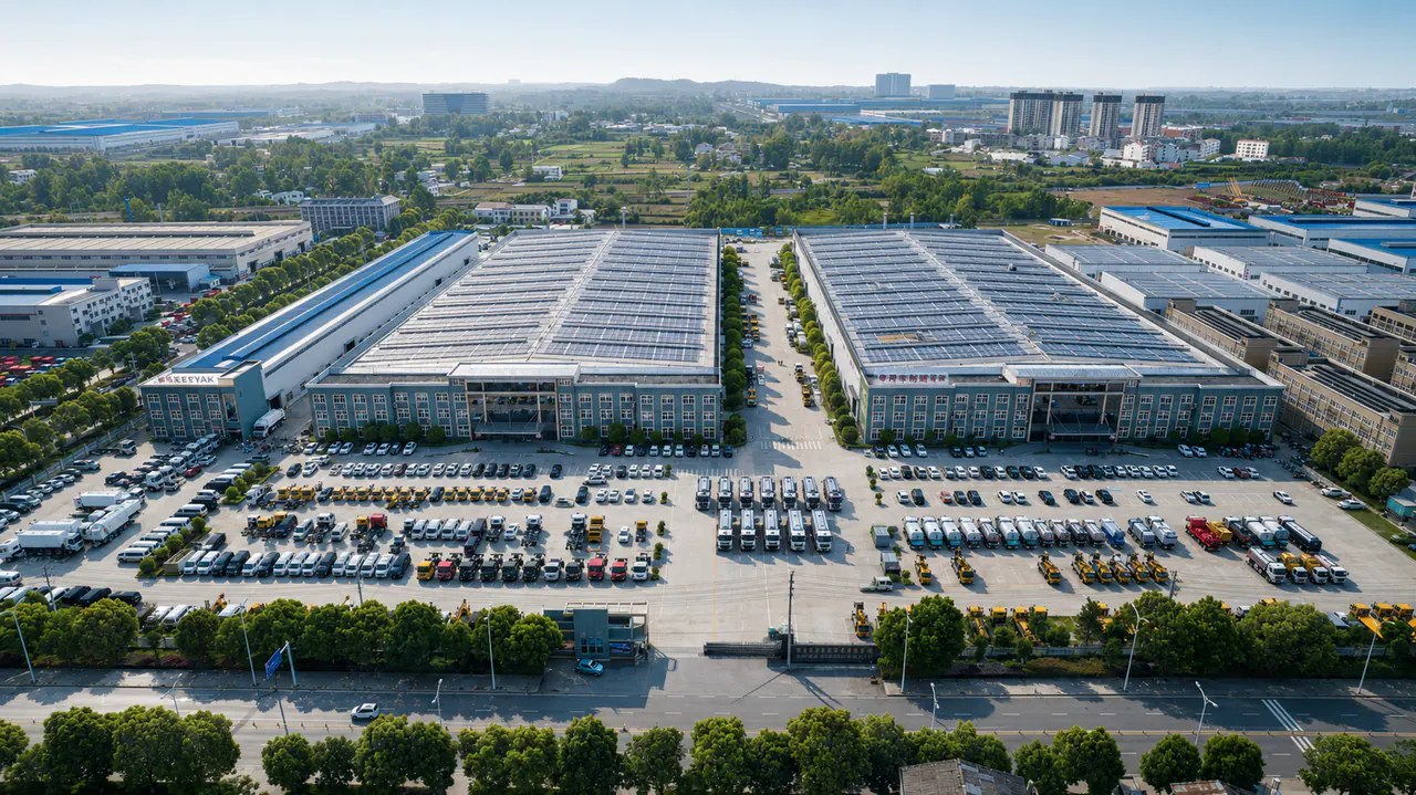 Aerial view of the KEEYAK manufacturing site